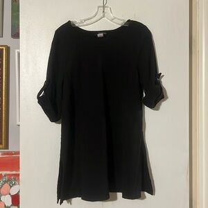 Moonlight black scoop neck tunic